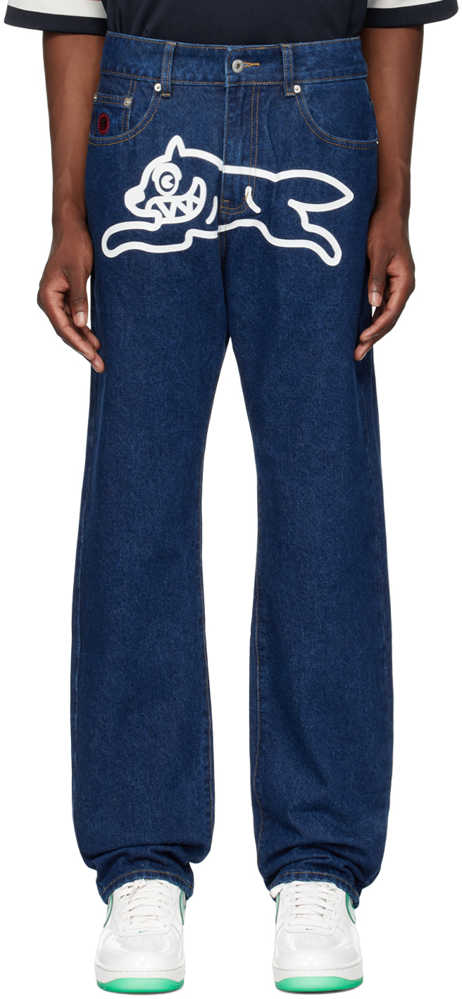 Shop Icecream Blue Running Dog Jeans In Indigo