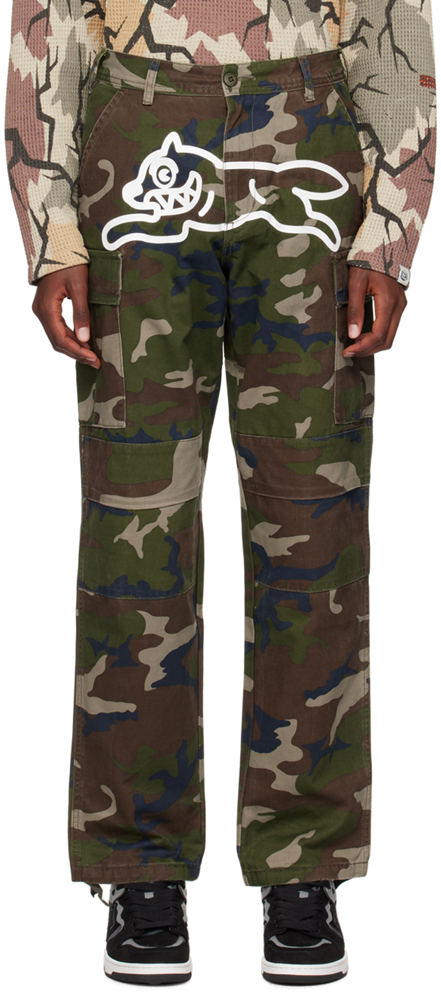 Khaki Running Dog Cargo Pants