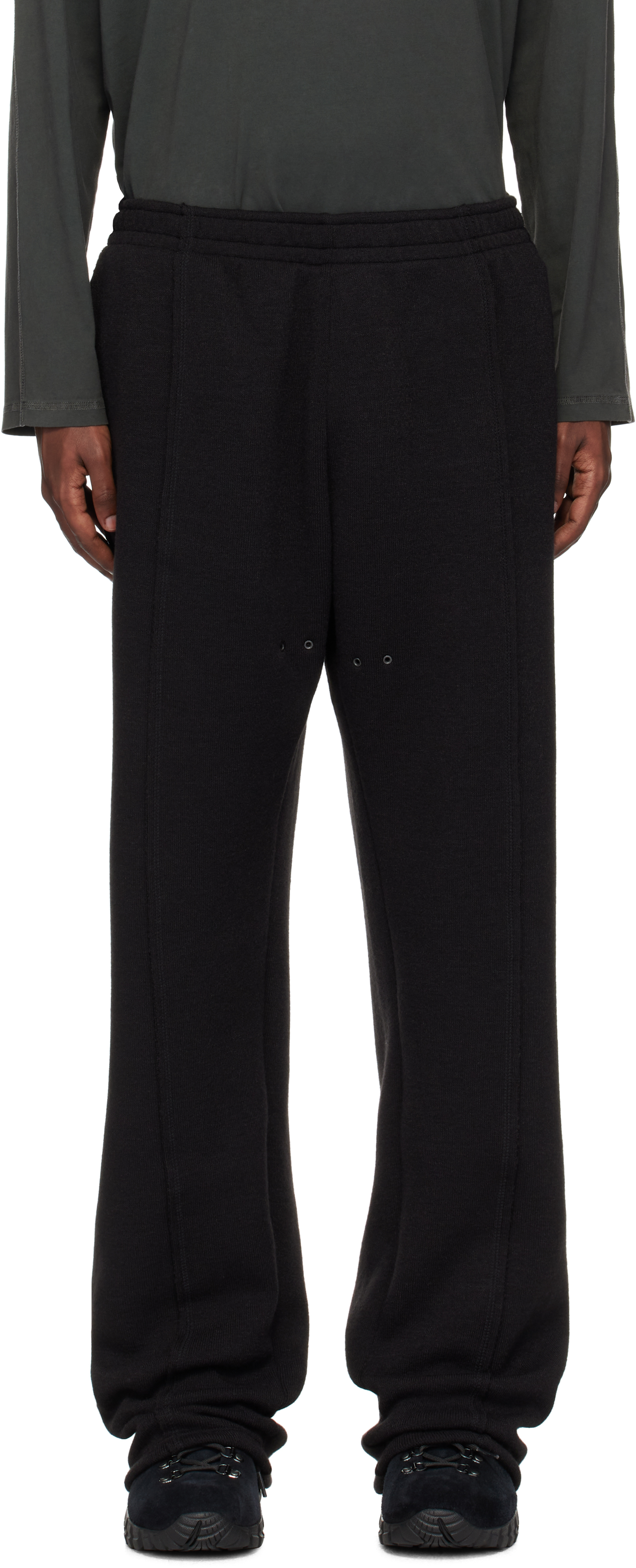 Black Vent Jogger Sweatpants