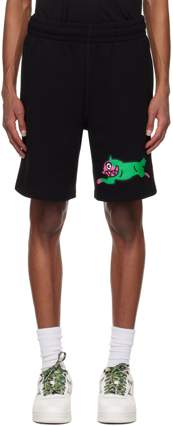 Black Running Dog Shorts