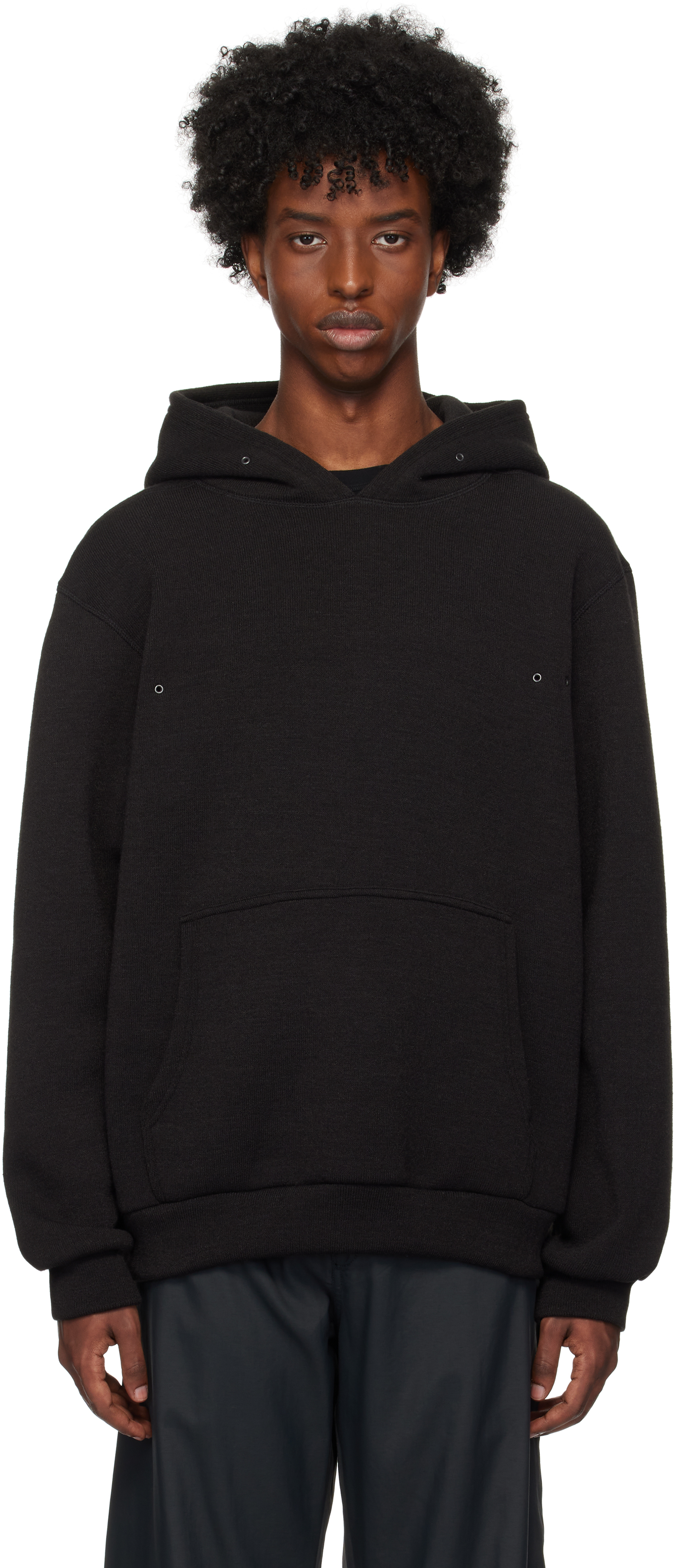 Black Vent Hoodie