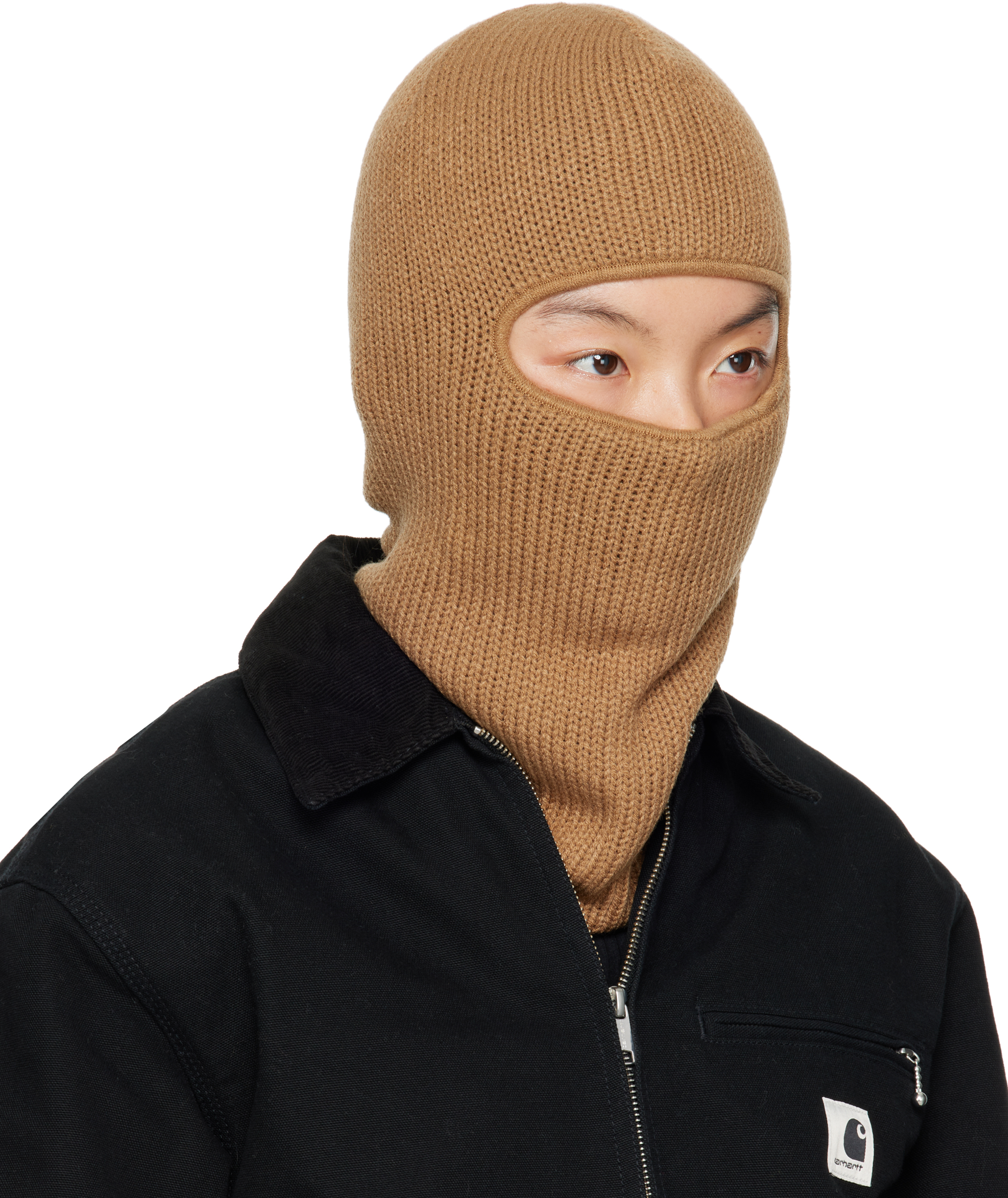 Carhartt Storm Chunky-knit Balaclava In Peanut