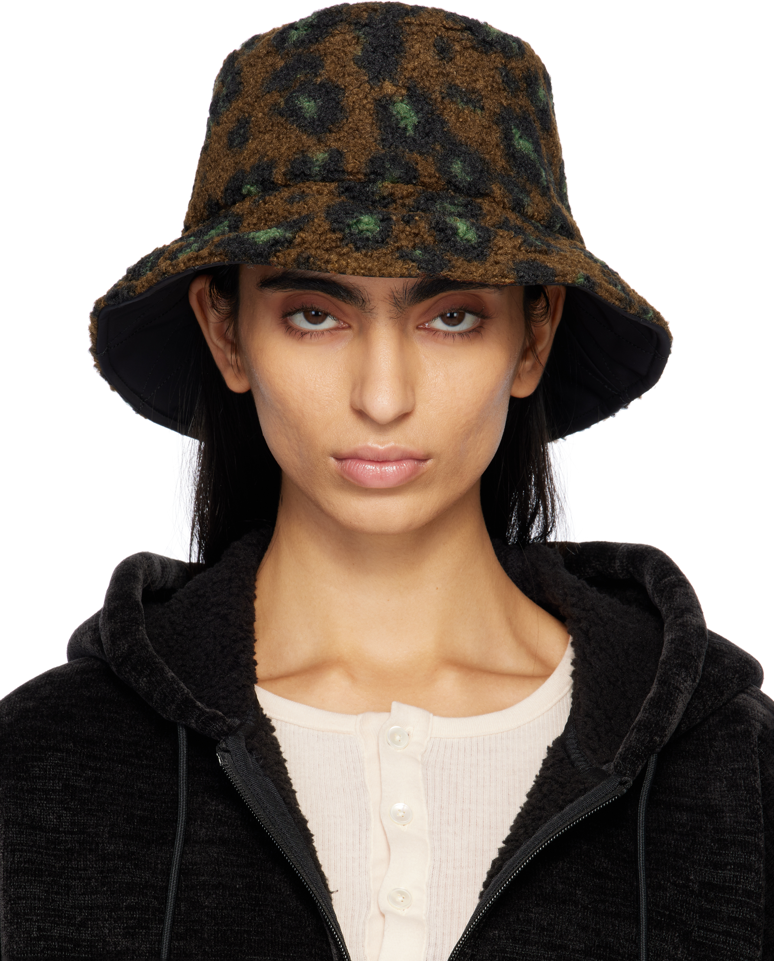 Carhartt Work In Progress Brown Black Orla Reversible Bucket Hat SSENSE UK