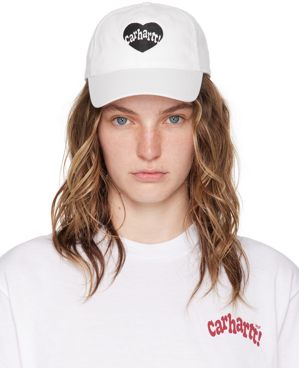 Carhartt Work In Progress: White Amour Cap | SSENSE