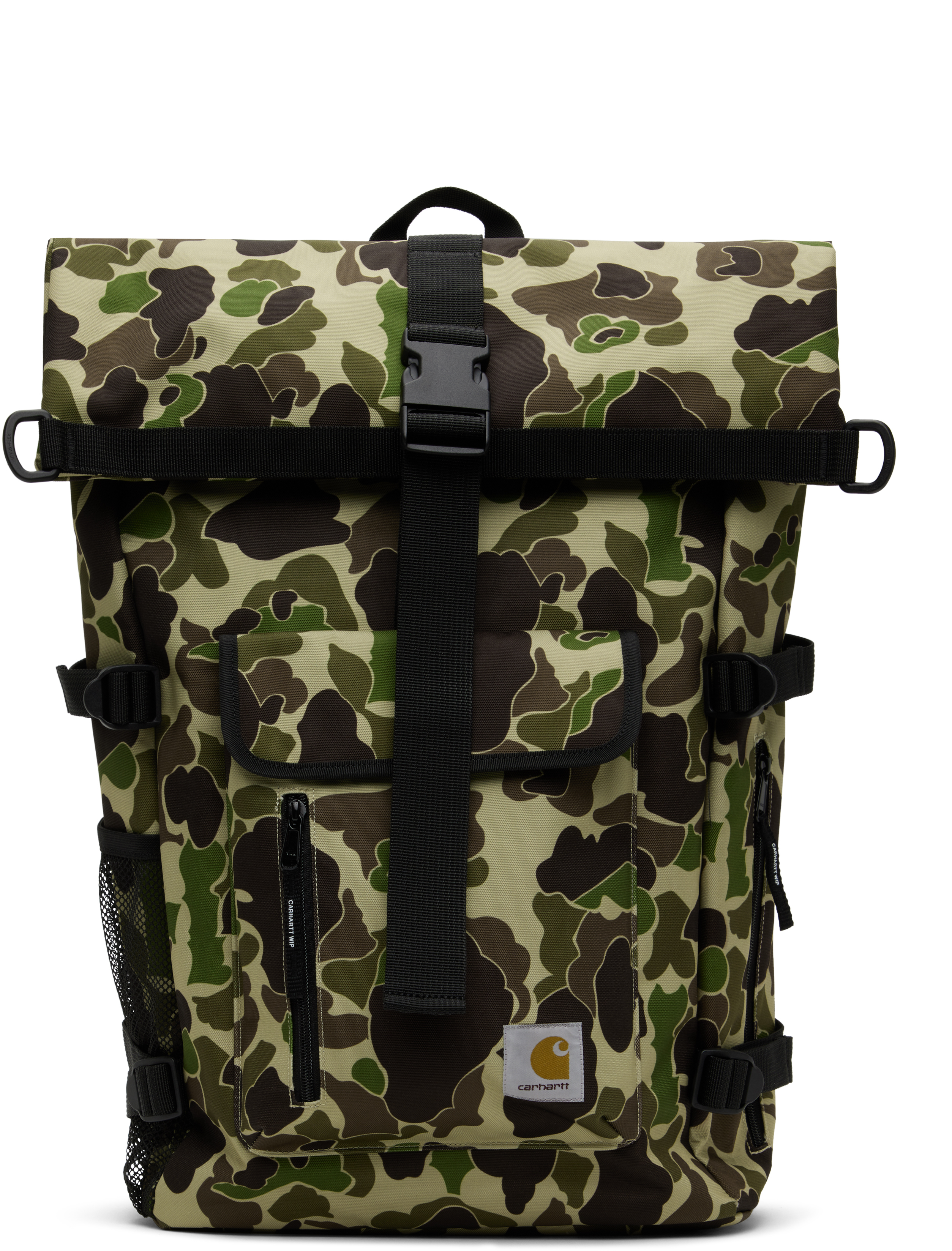 Shop Carhartt Green Philis Backpack In Camo Duck Green