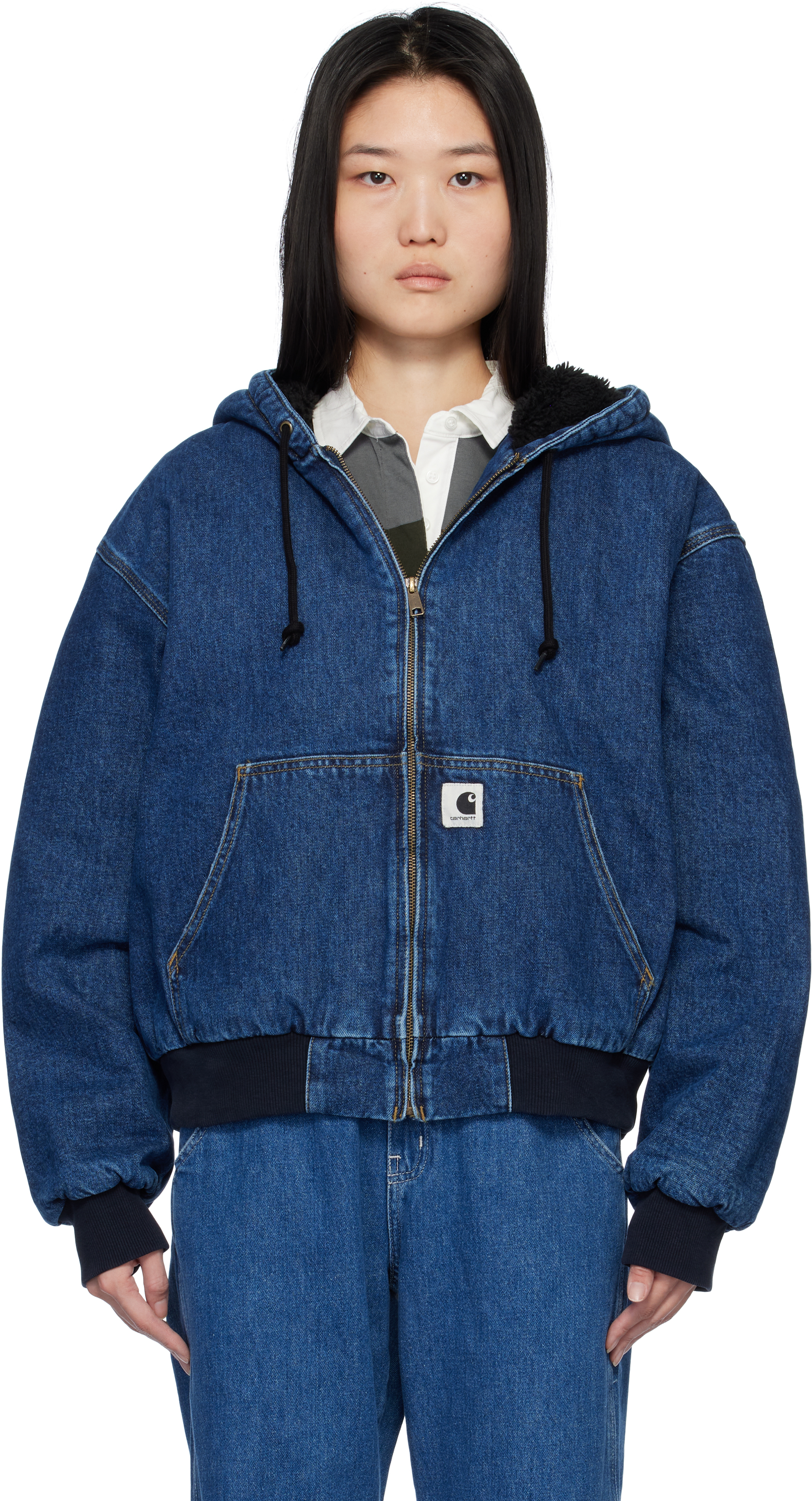 Blue OG Active Denim Bomber Jacket