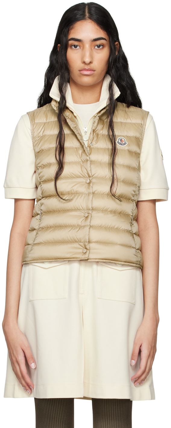 MONCLER LIANE ベージュ ダウンベスト Moncler: ベージュ Liane ダウンベスト | SSENSE 日本