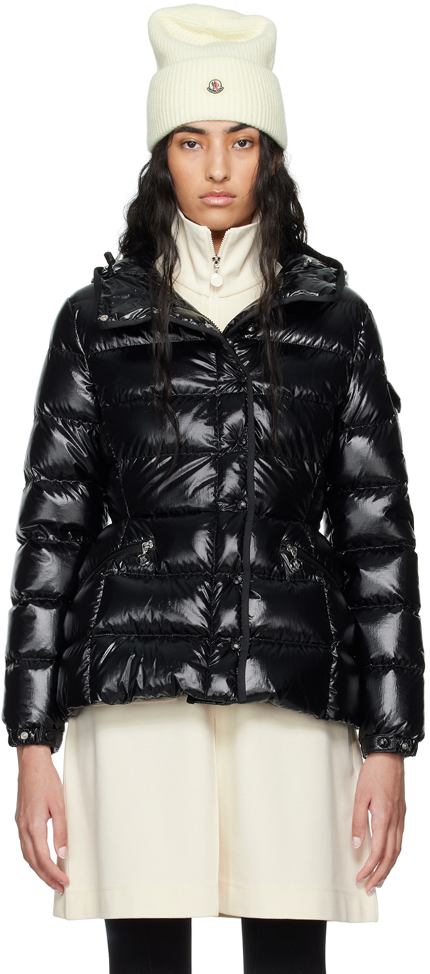 Moncler: Black Barante Short Down Jacket | SSENSE