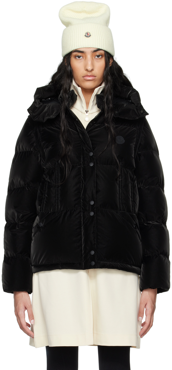 【24AW NEW】MONCLER / ALLYMES 2-IN-1 ダウンジャケット /Black Moncler: Black Allymes 2-in-1 Down Jacket | SSENSE 日本