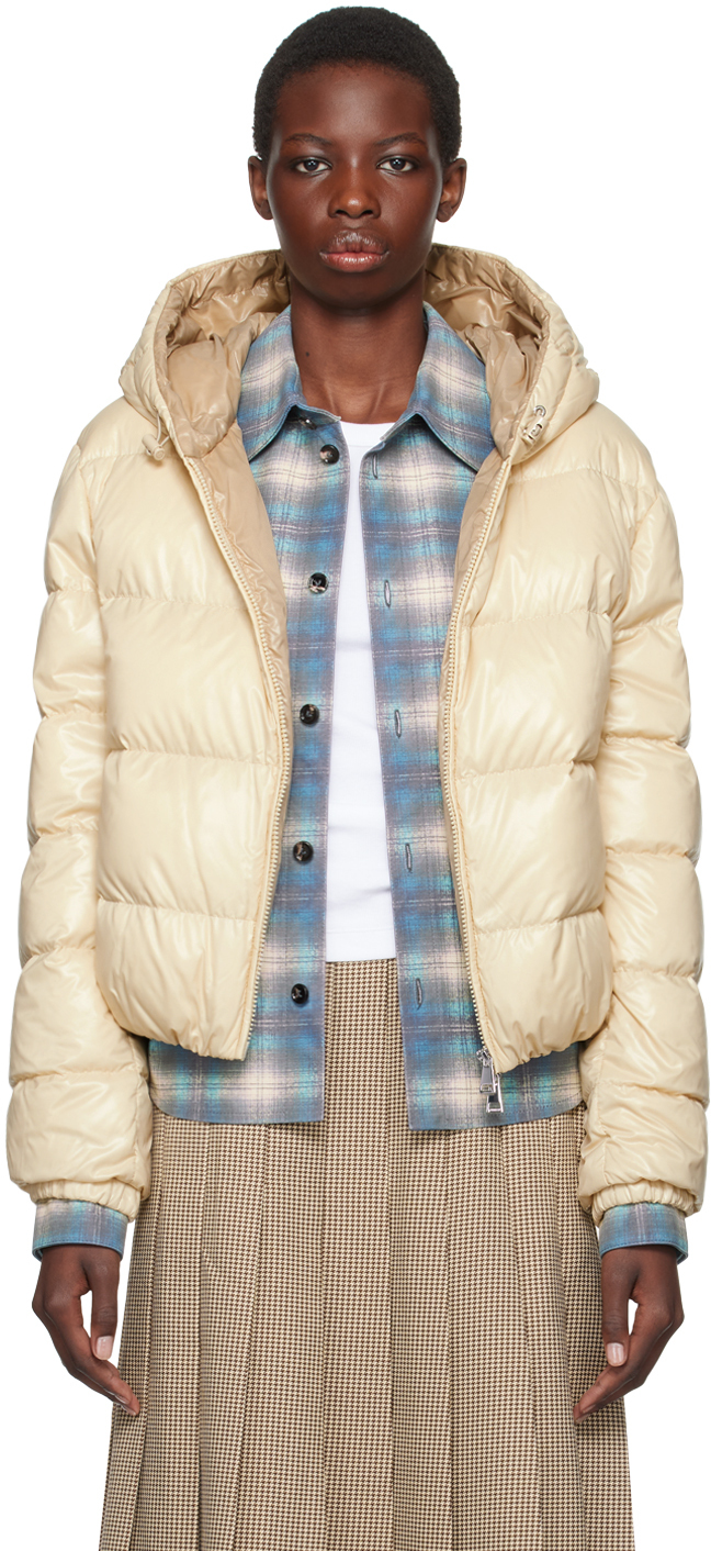 Shop Moncler Beige Bayard Down Jacket In 268 Beige