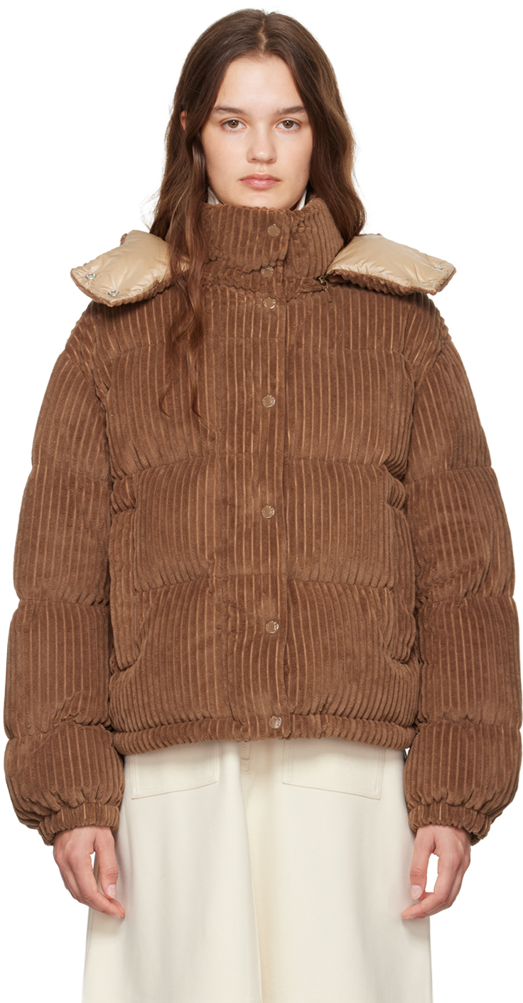 Moncler: Brown Daos Down Jacket | SSENSE