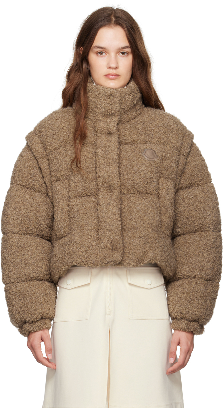 Shop Moncler Beige Cytinelle Down Jacket In F29