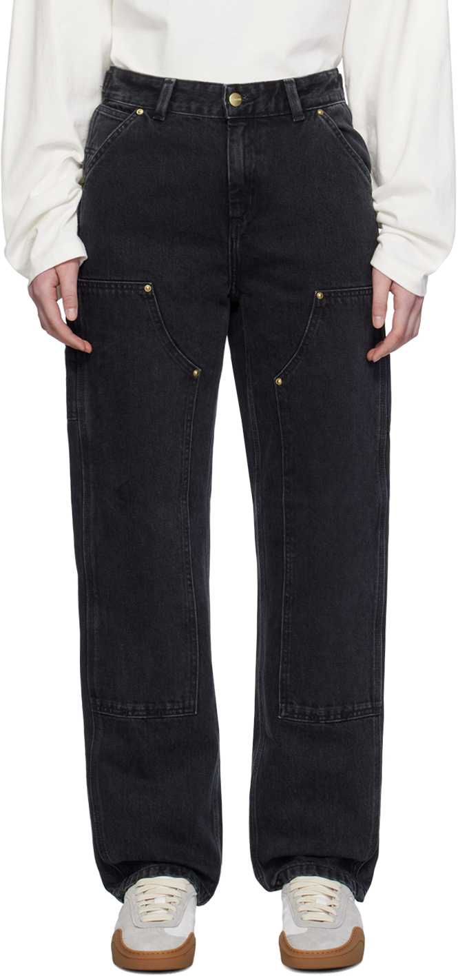 Black Nashua Double Knee Jeans by Carhartt Work In Progress