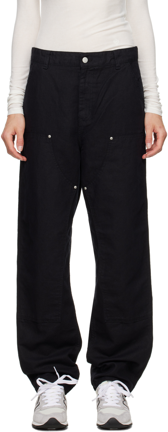 Black Ethel Double Knee Trousers