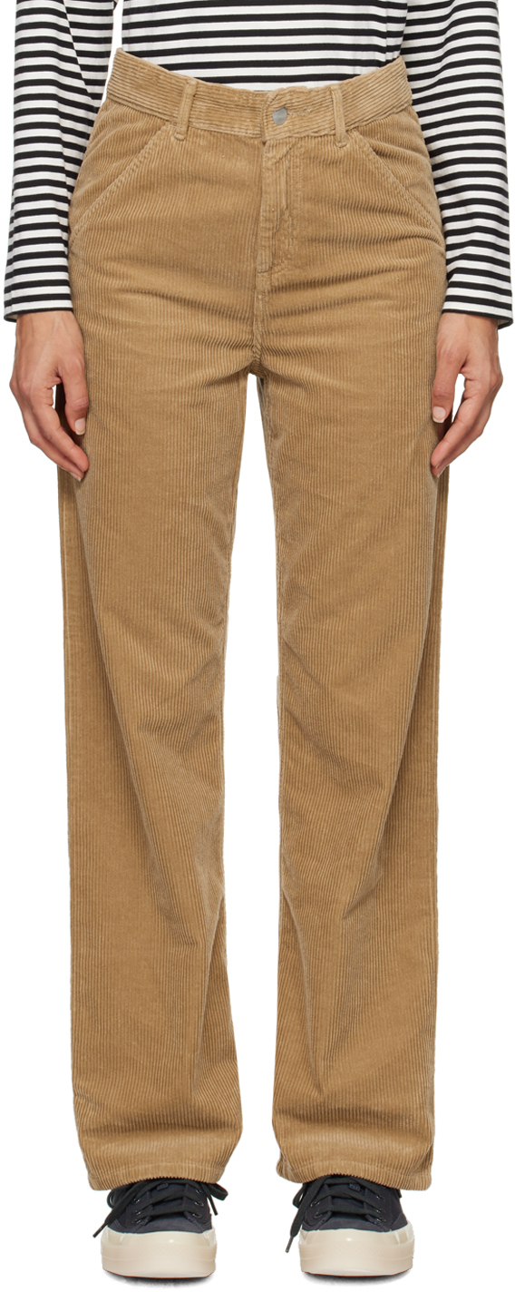 Shop Carhartt Tan Simple Trousers In Peanut