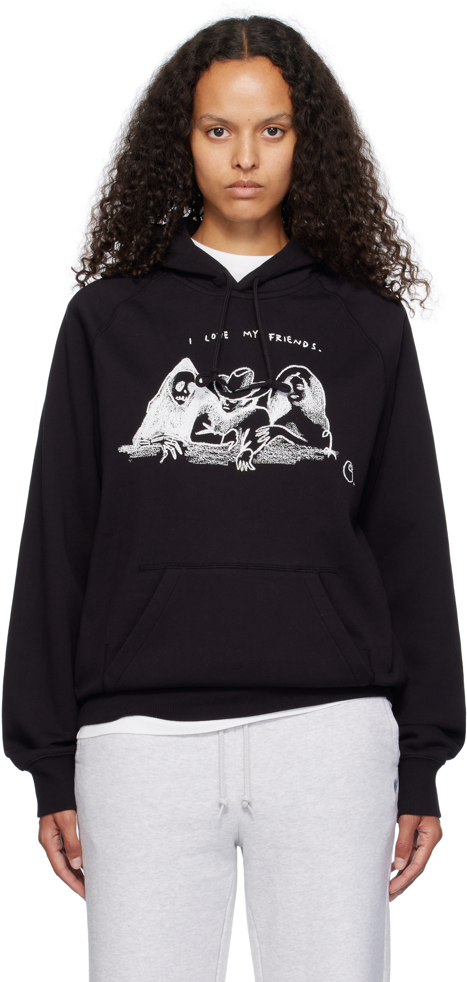 Black Pepe Friends Hoodie