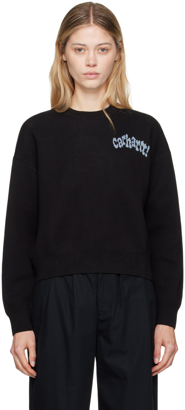 Shop Carhartt Black Amour Sweater In Black/misty Sky