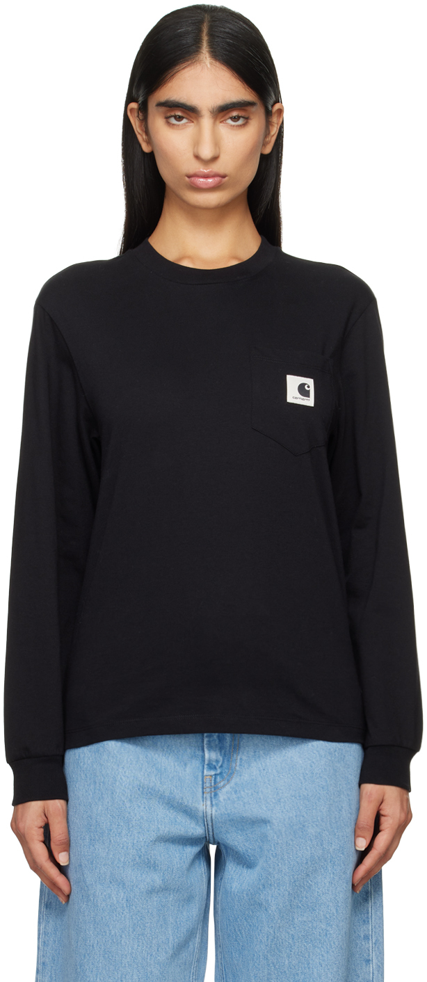 Shop Carhartt Black Pocket Long Sleeve T-shirt