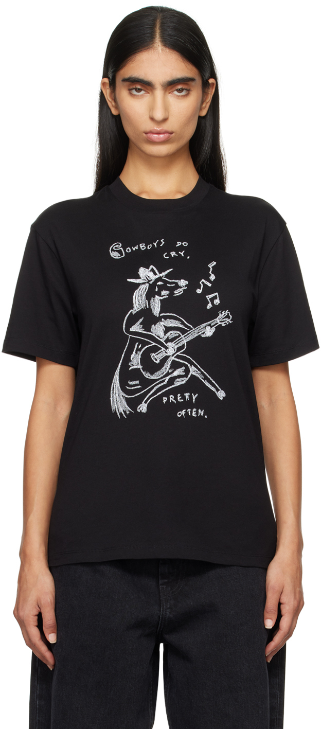 Shop Carhartt Black Sad Cowboy T-shirt