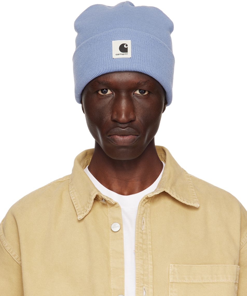 Blue Ashley Beanie by Carhartt Work In Progress on Sale