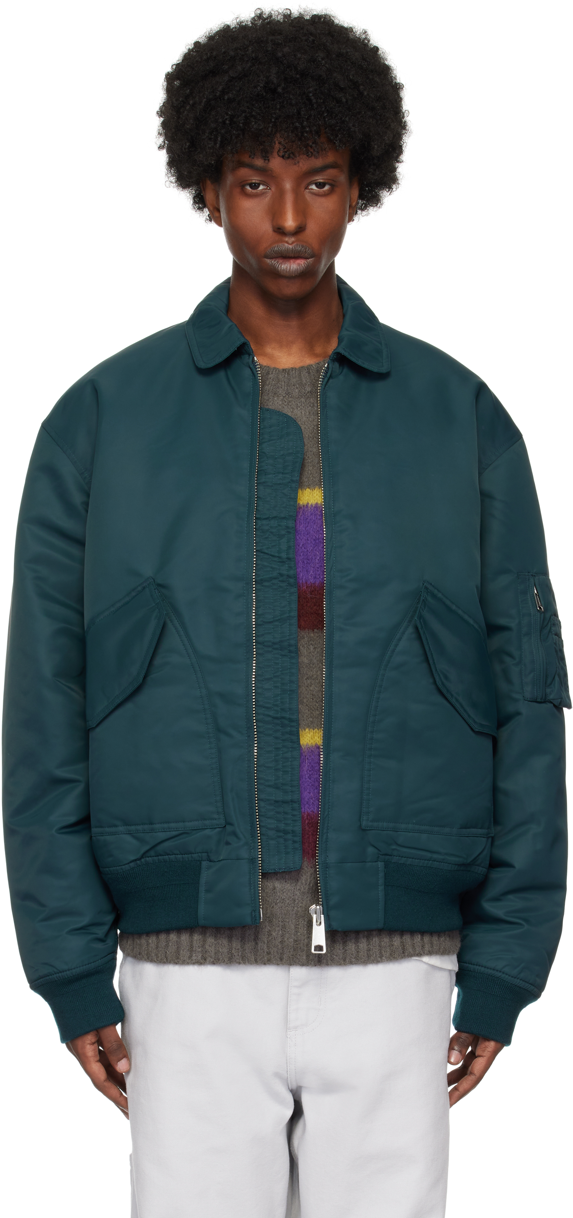 Navy Olten Bomber Jacket