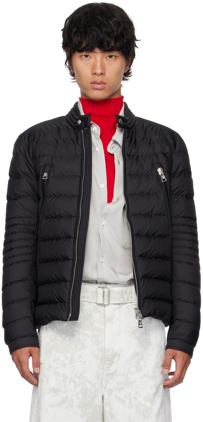 Shop Moncler Black Amiot Down Jacket In 999 - Black