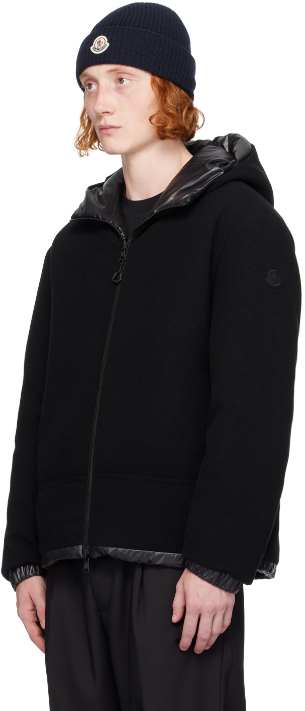 Moncler Double-sided Hooded Down Jacket In P99 - Green And Gray