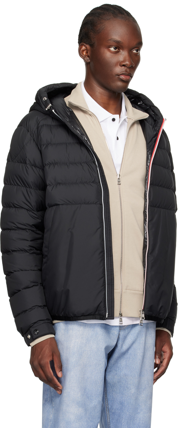 Moncler Zip-up Padded Jacket In 999 - Black