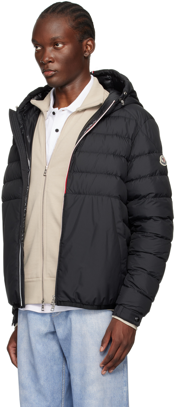Moncler Zip-up Padded Jacket In 999 - Black