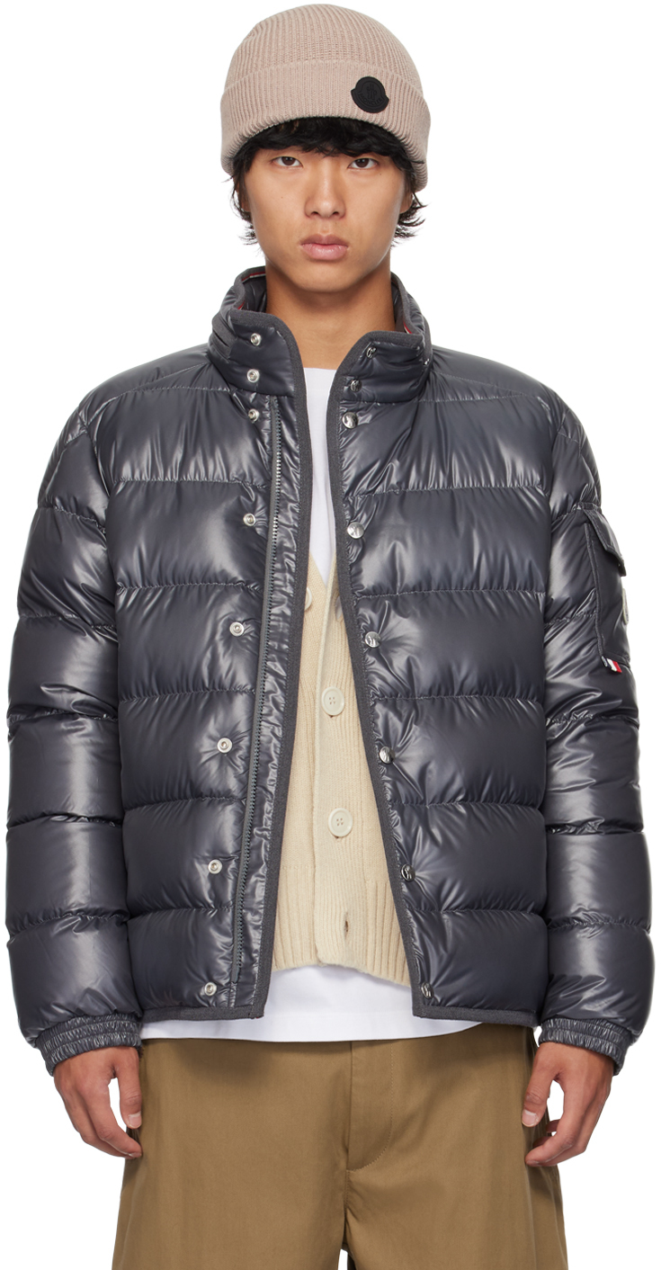 Moncler: Gray Gourette Down Jacket | SSENSE