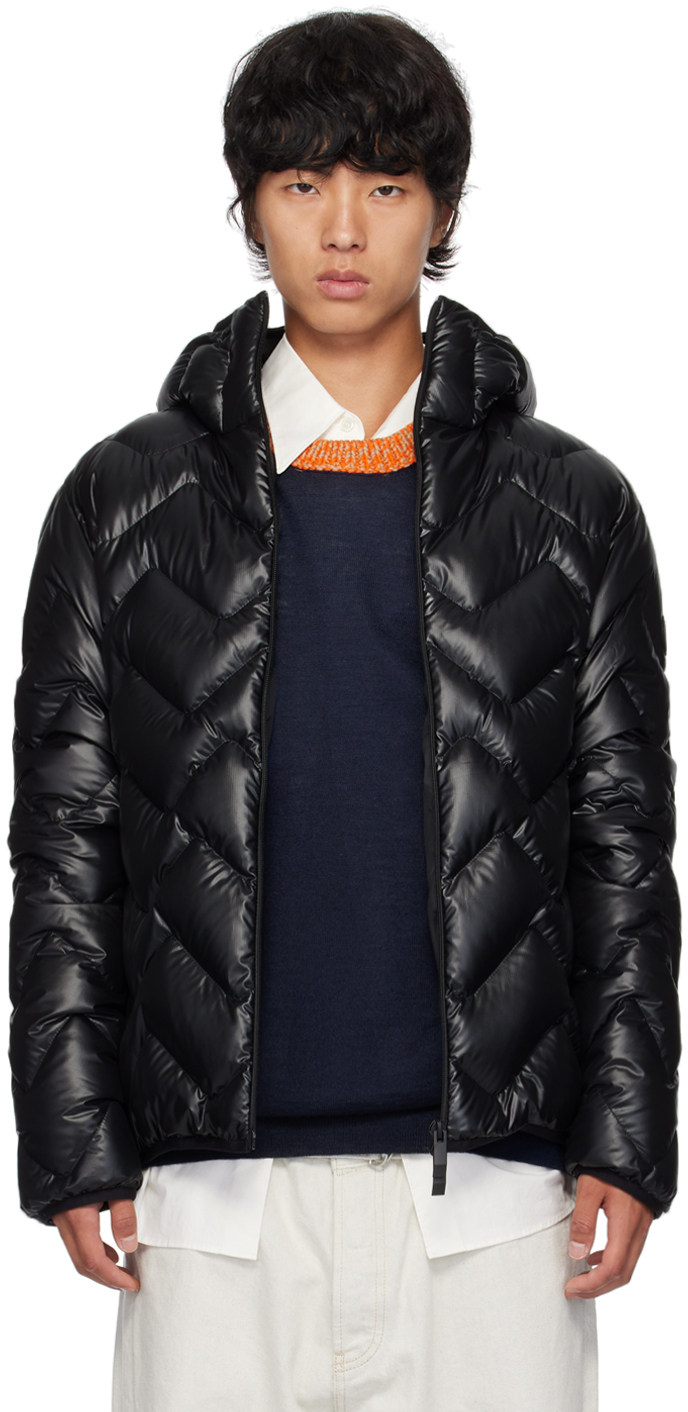 Shop Moncler Black Laverq Down Jacket In 999 - Black