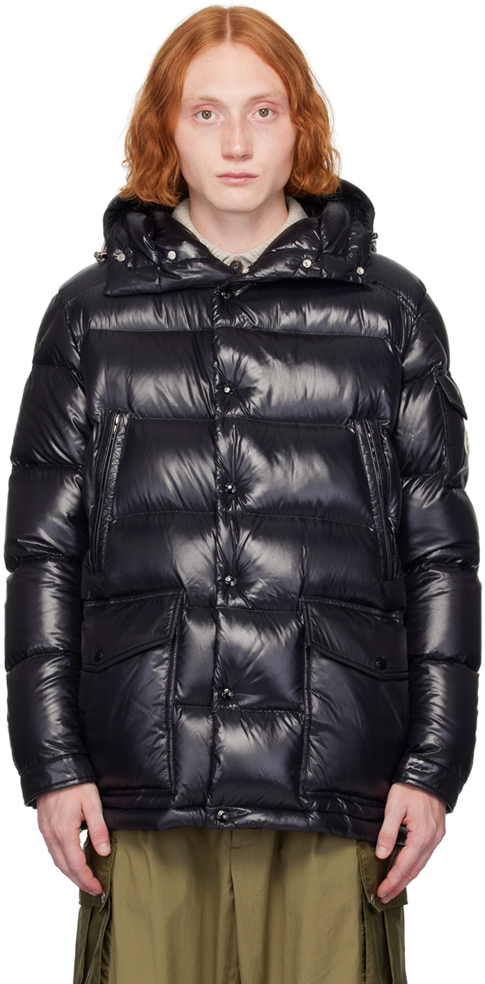 Shop Moncler Black Chiablese Down Jacket In 999 - Black