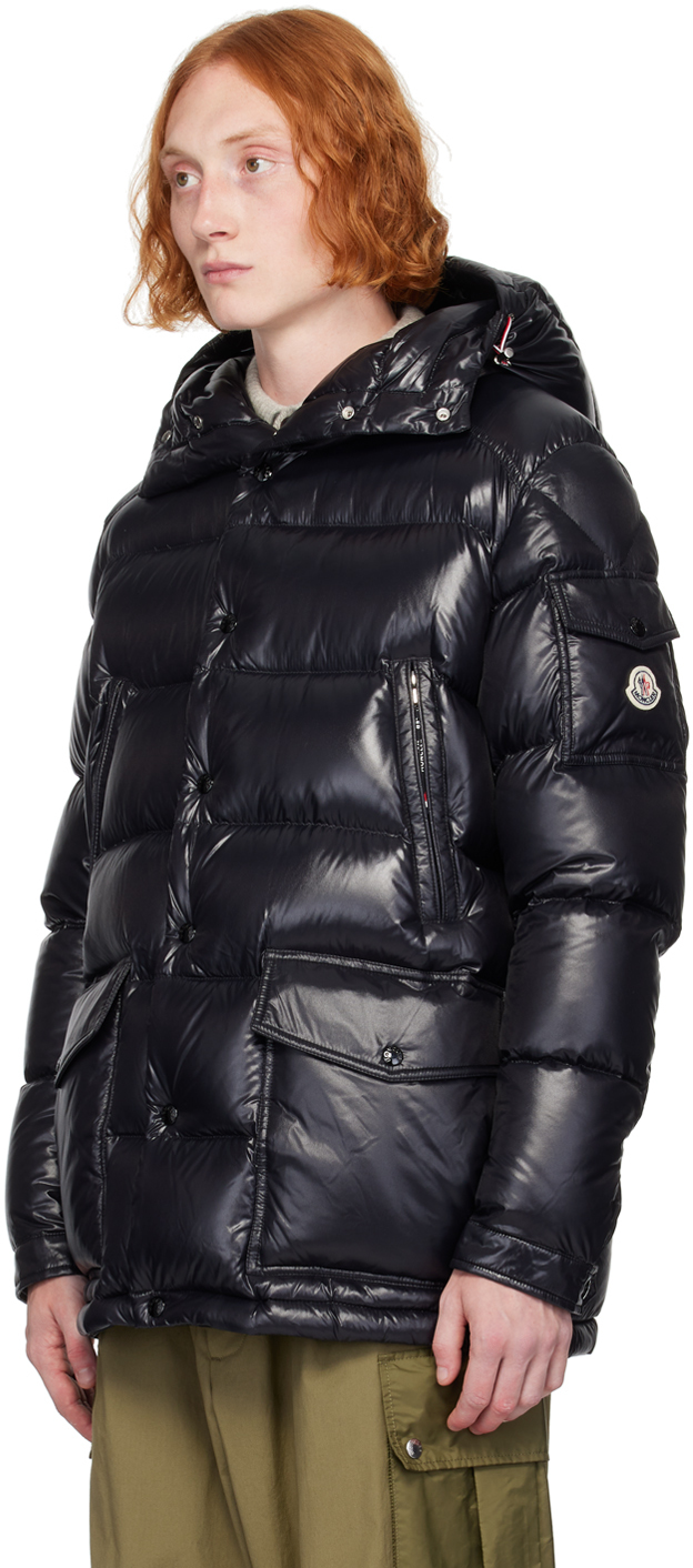Moncler Black Chiablese Down Jacket In 999 - Black