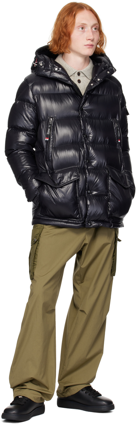 Moncler Black Chiablese Down Jacket In 999 - Black
