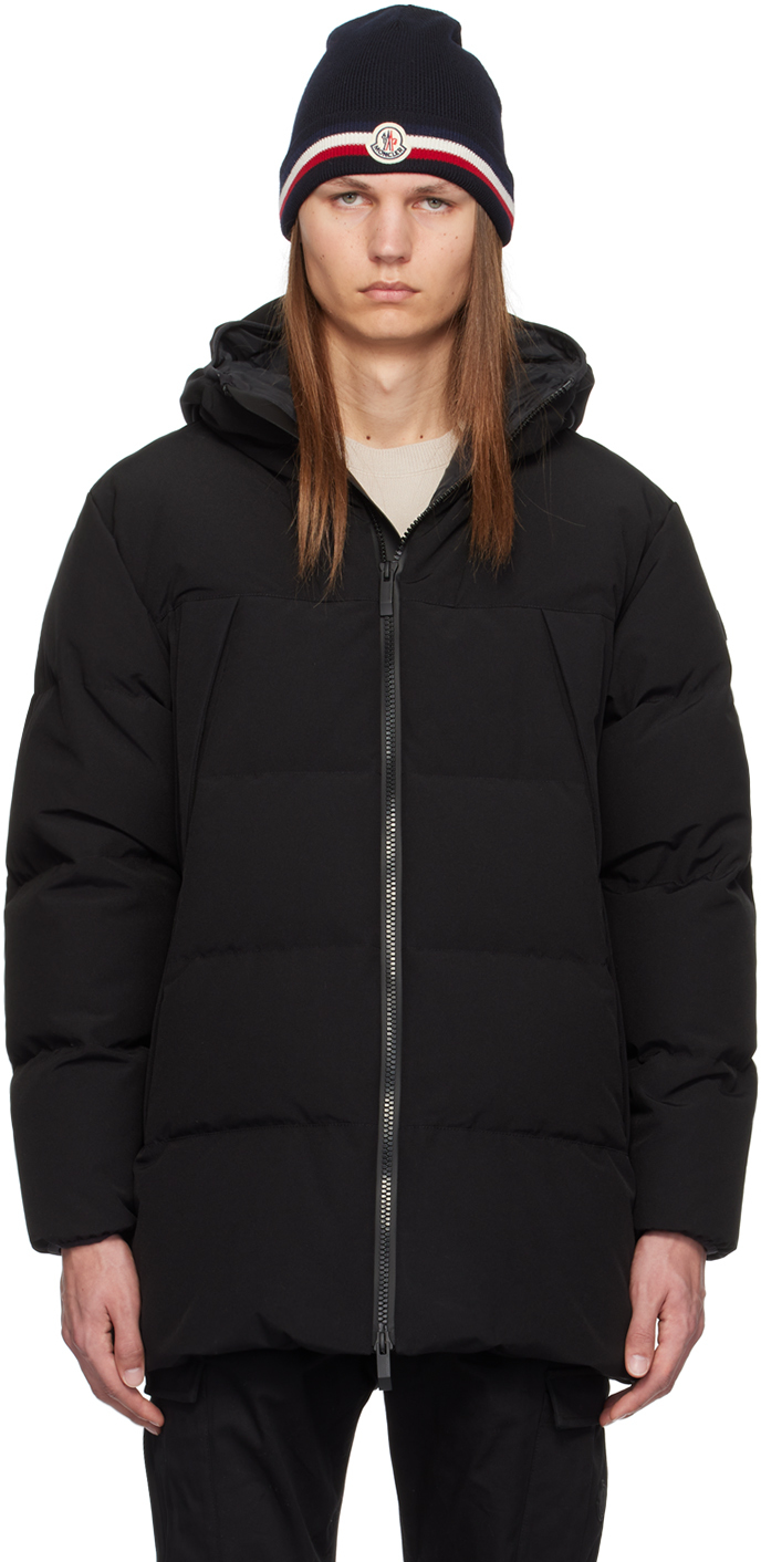 Shop Moncler Black Valmaron Down Jacket In 999 - Black