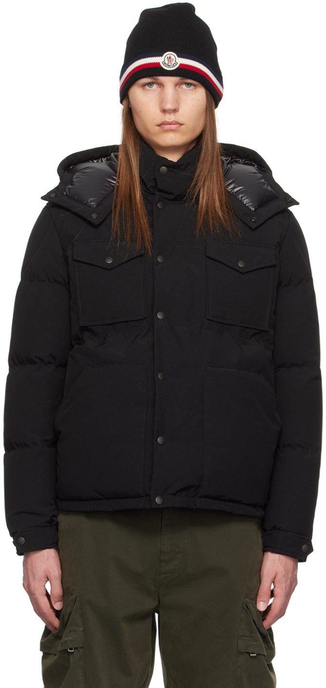 Shop Moncler Black Fornas Down Jacket In 999 - Black