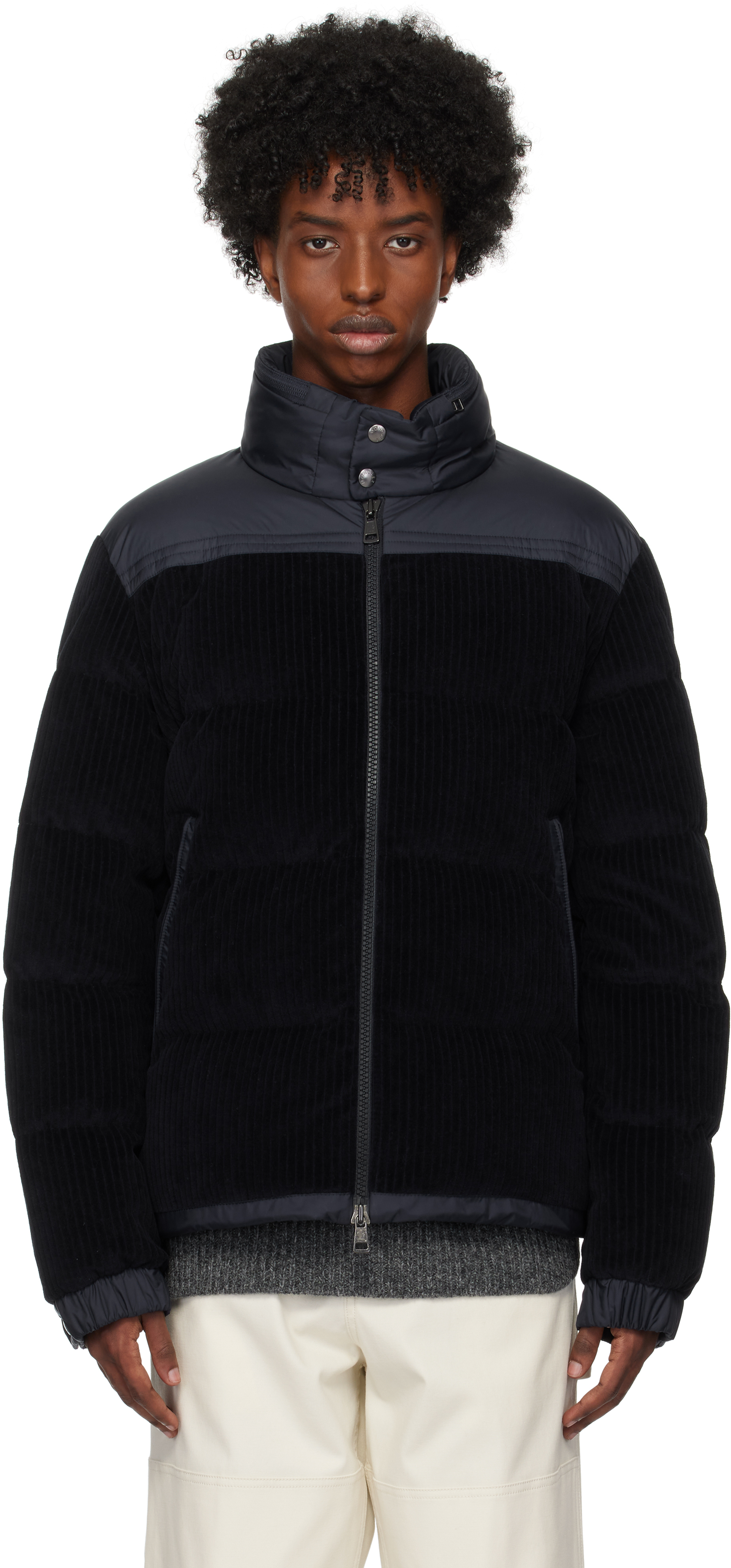 Shop Moncler Navy Archivio Ciampac Down Jacket In 777 - Dark Blue