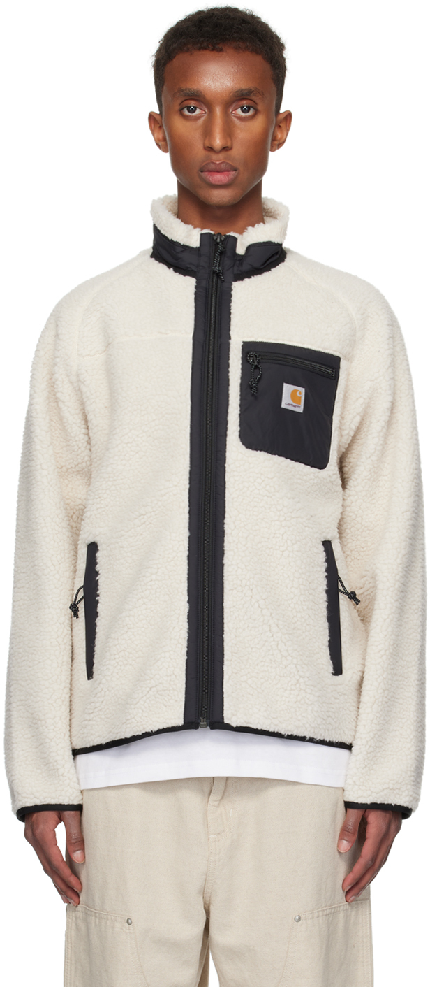 Shop Carhartt Off-white Prentis Liner Jacket In 2duxx Moonbeam / Bla