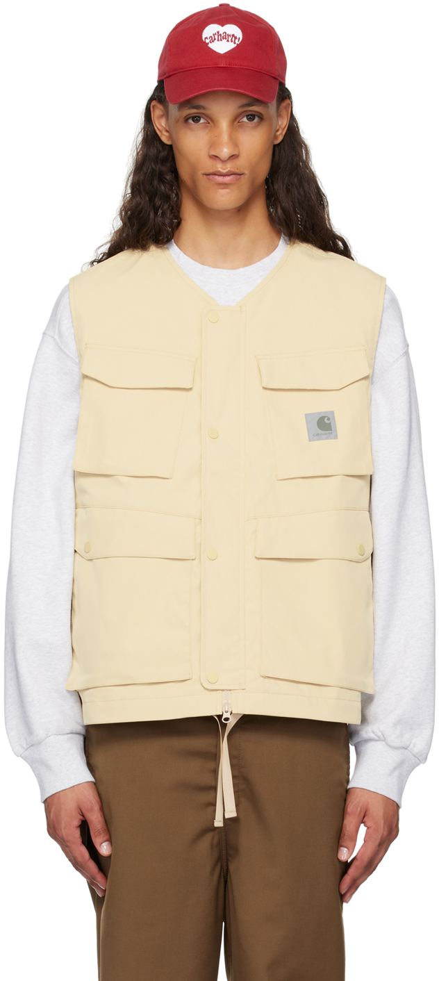 Shop Carhartt Beige Balto Vest In Xx 29o Cornsilk