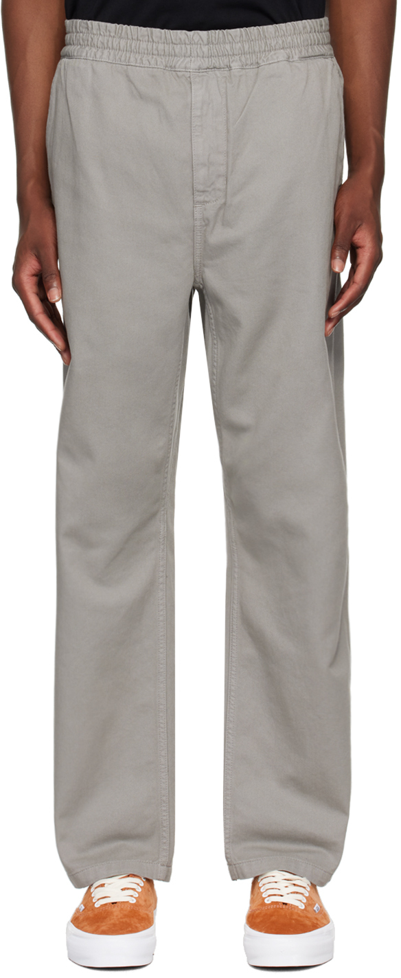 Carhartt Work In Progress: Gray Flint Trousers | SSENSE