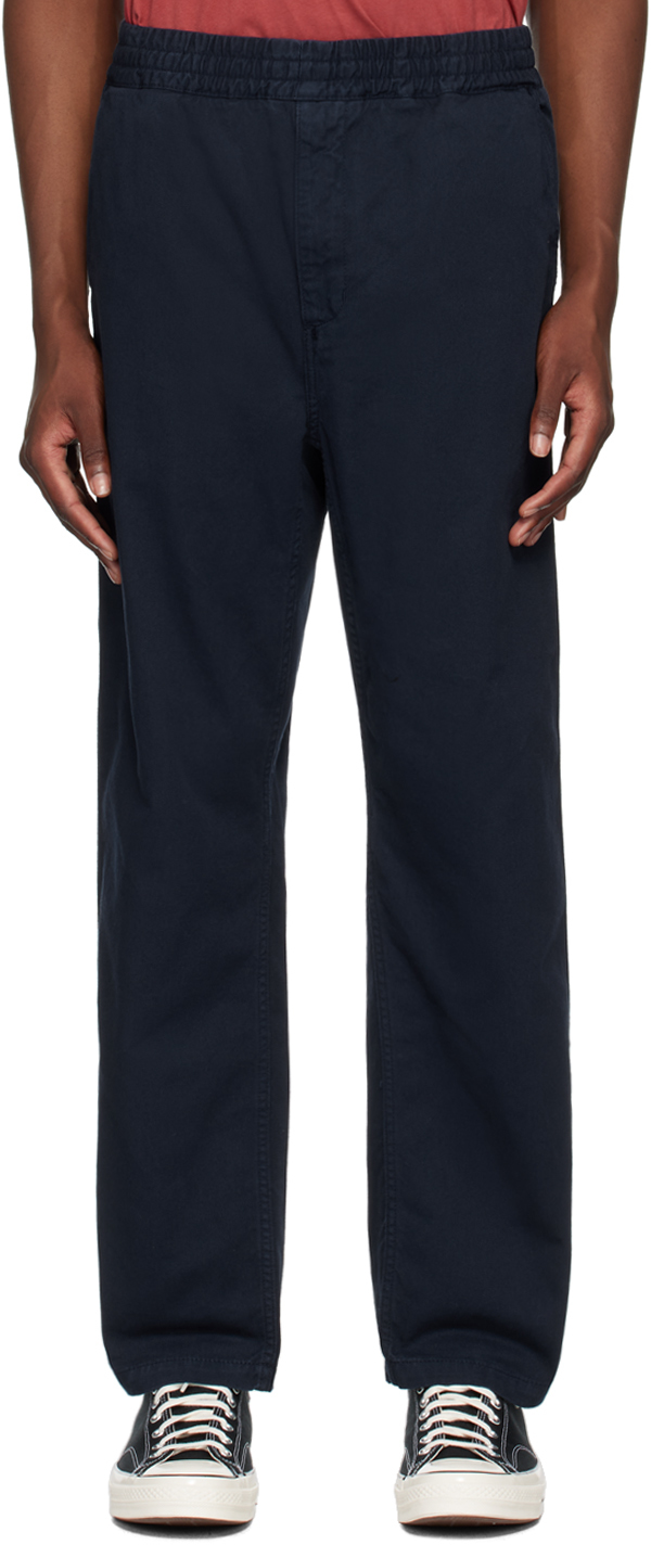 Navy Flint Trousers