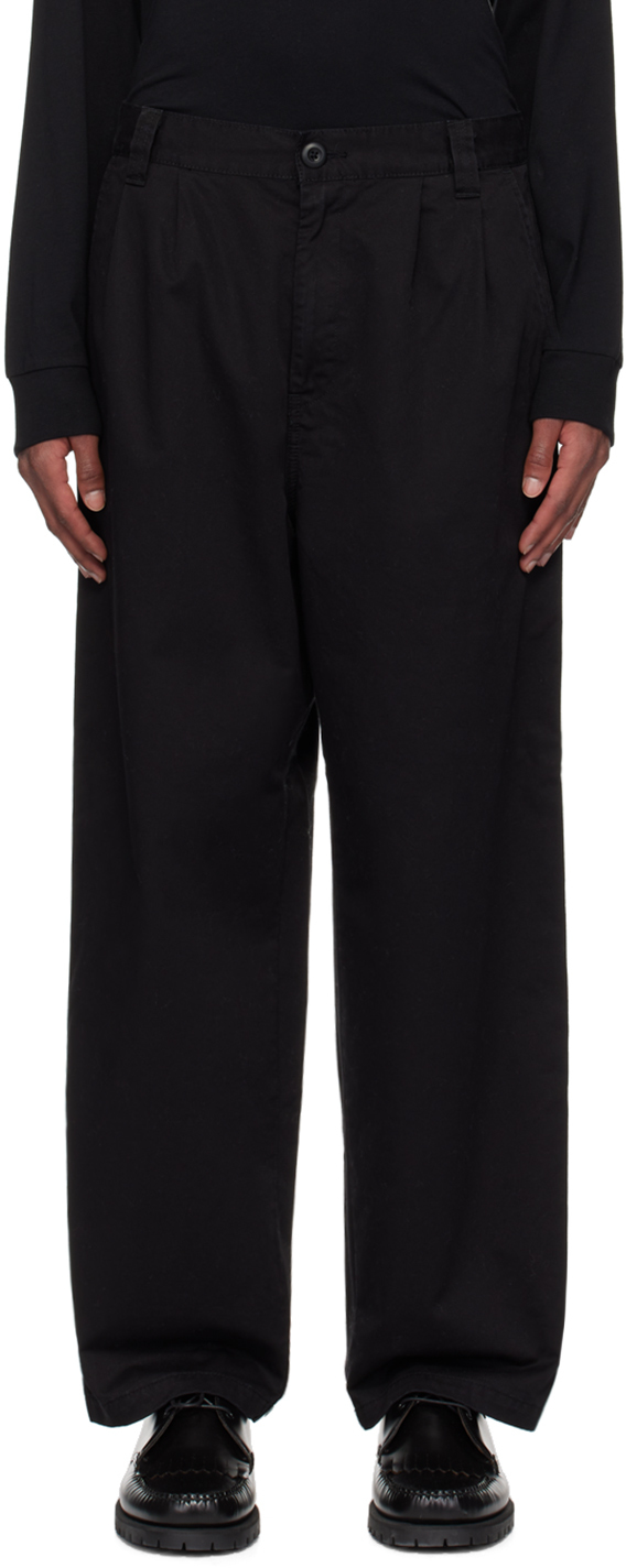 Shop Carhartt Black Merrick Trousers In 8906 Black