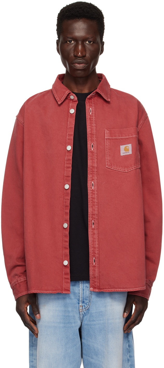 Carhartt Work In Progress Red George Denim Jacket SSENSE