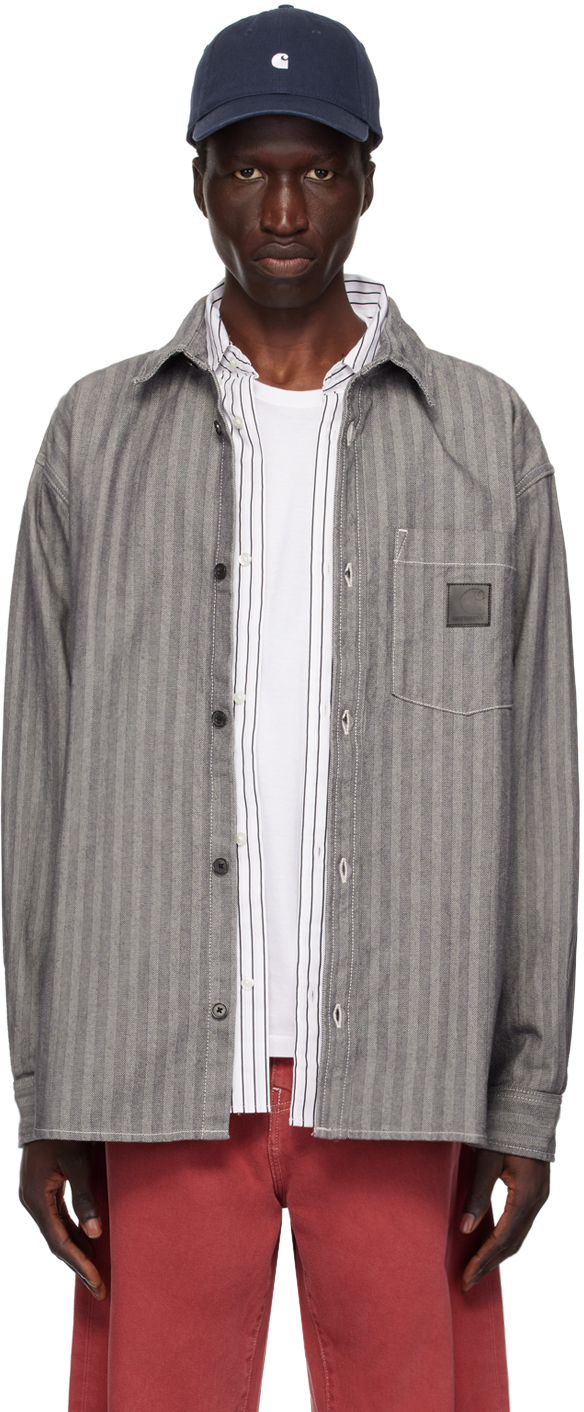 Carhartt Work In Progressのグレー Menard デニムシャツがセール中
