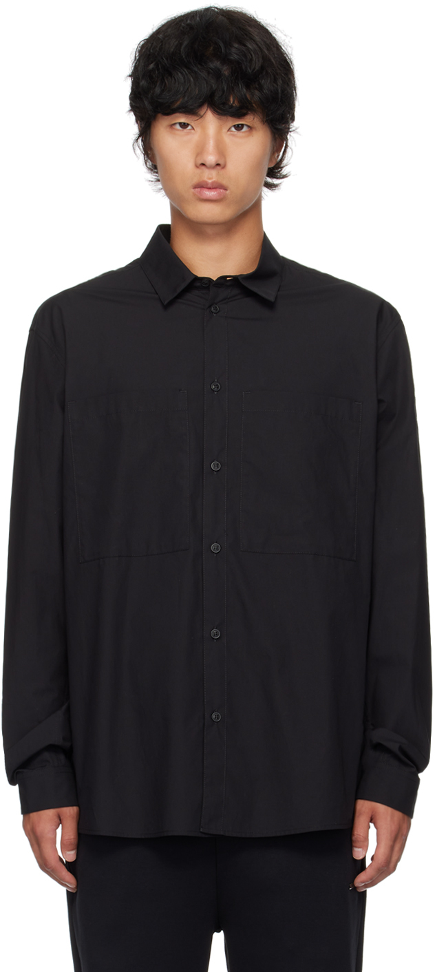 Shop Moncler Black Patch Pocket Shirt In 999 - Black