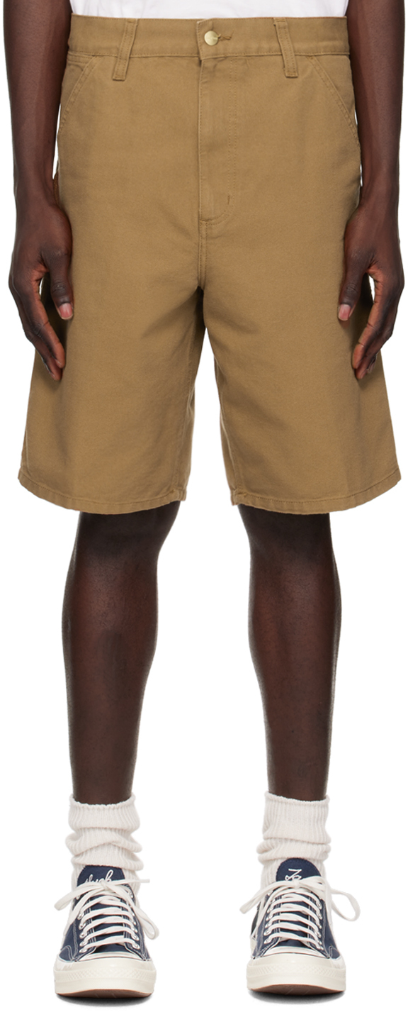 Brown Single Knee Shorts