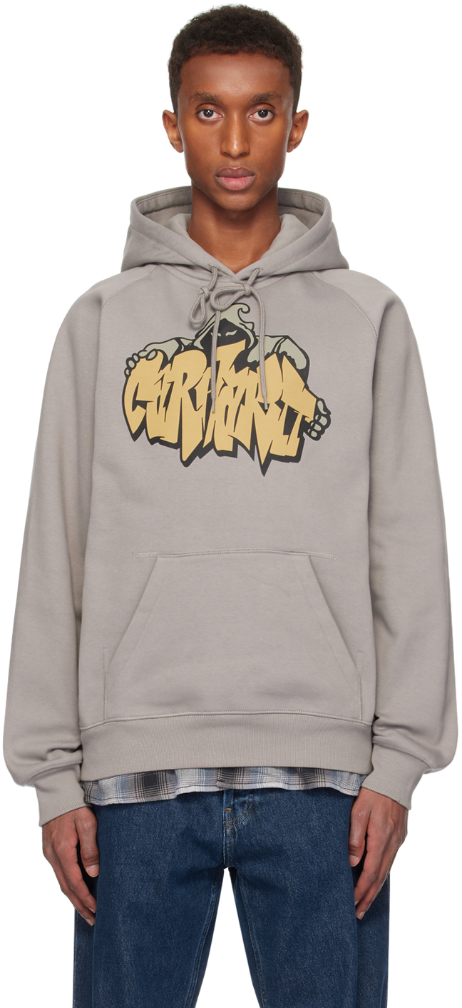 Shop Carhartt Gray Yute Hoodie In 29kxx Misty Grey