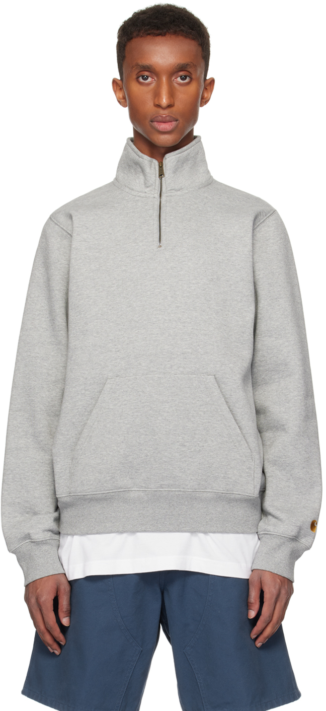 Carhartt chase neck zip sweatshirt hotsell