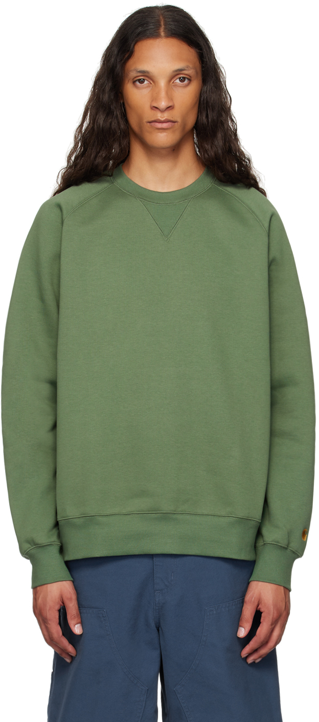 Carhartt Work In Progress Green Chase Sweatshirt SSENSE