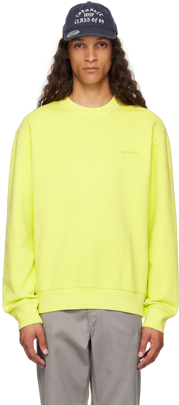 CARHARTT YELLOW DUSTER SCRIPT SWEATSHIRT 